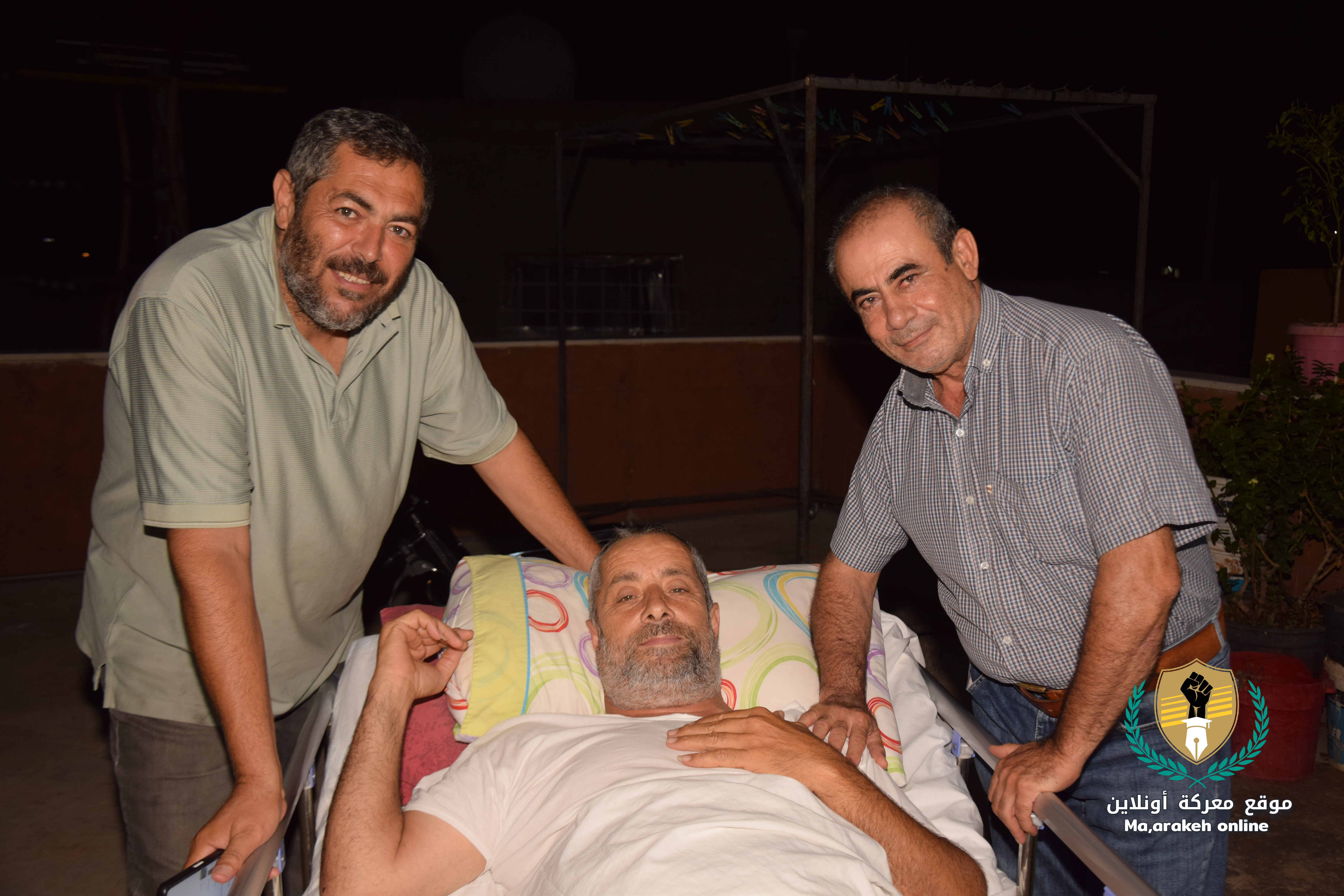 قام رئيس بلدية معركة  الحاج .عادل سعد  والوفد المرافق له بالاطمئنان  على الحالة الصحية ل